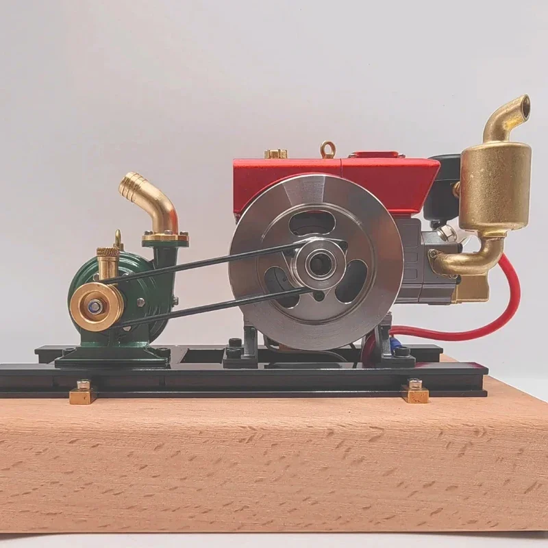 MUSA Tractor Model Gasoline Brass Water Pump Modification Accessories Water Pump Miniature Set Metal Physics Small Toys