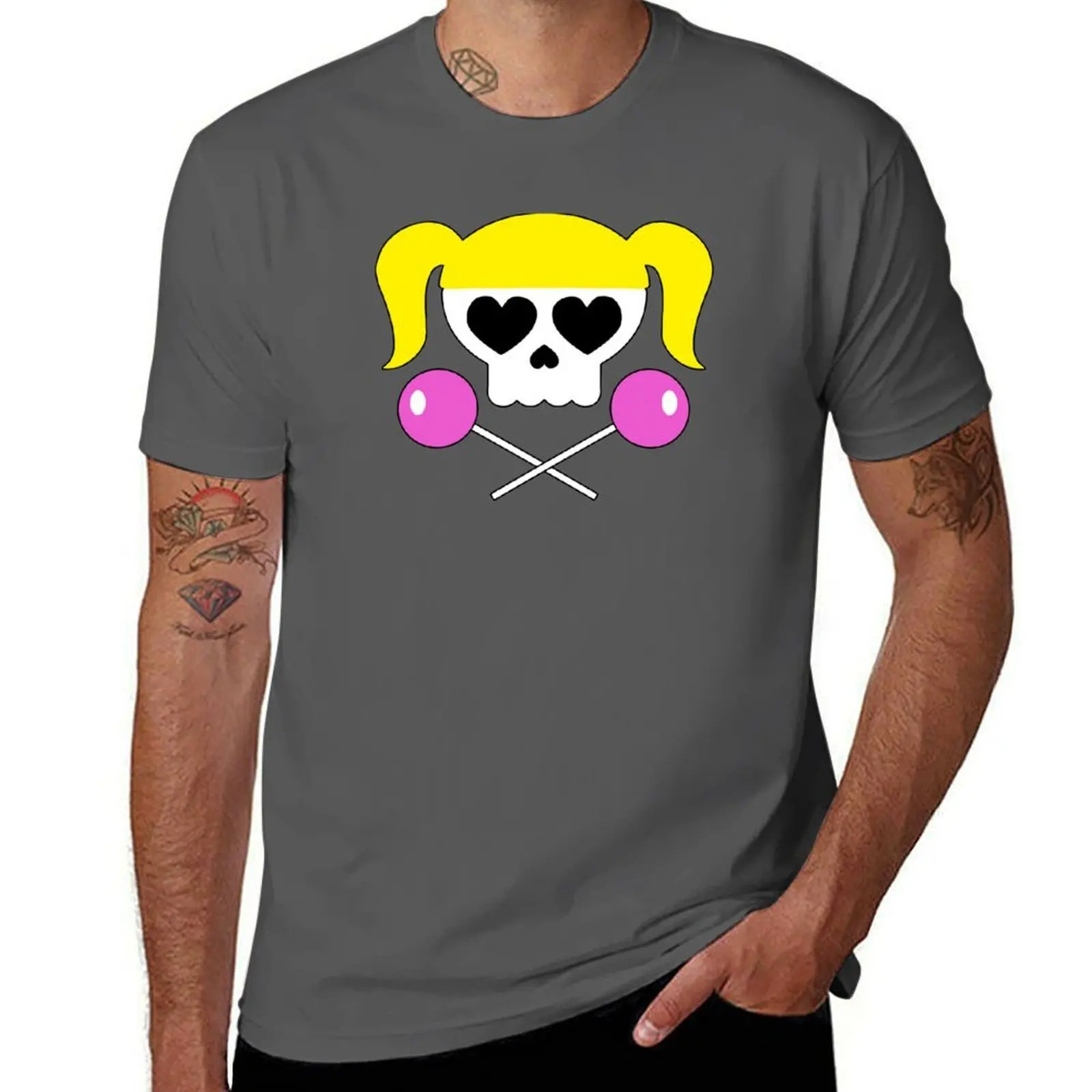

Lollipop Chainsaw She Skull T-Shirt Dry Fit Running Short Sleeve Top