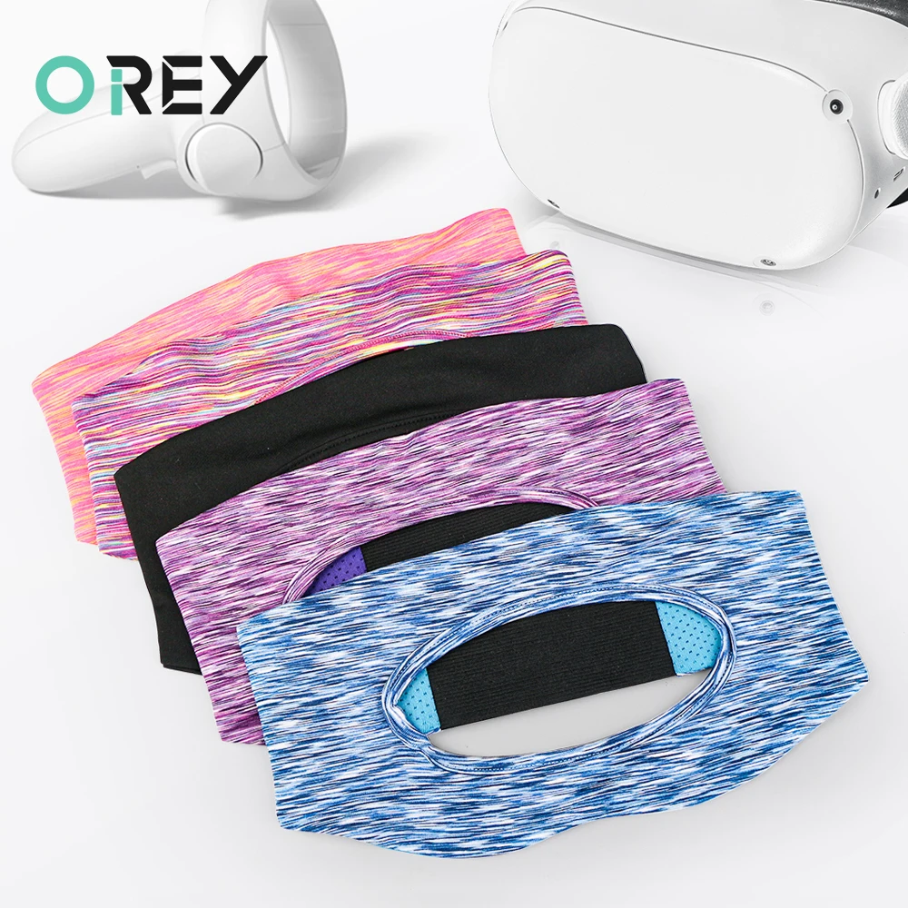 VR Mask Accessories Eye Cover Breathable Sweat Band Adjustable Sizes Padding with Virtual Reality Headsets For Oculus Quest2