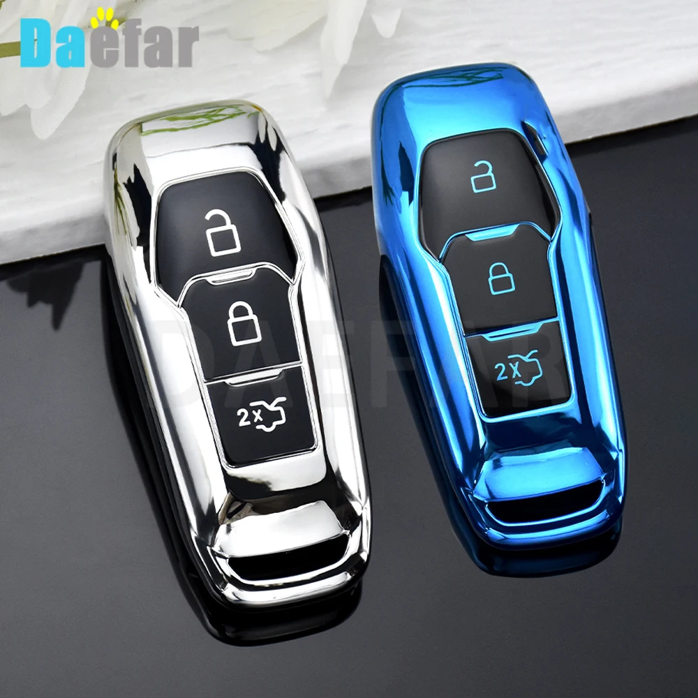 For Ford F-150 Mondeo Galaxy S-Max Explorer Ranger 2015 2016 2017 2018 3 Button TPU Car Remote Key Fob Shell Cover Case