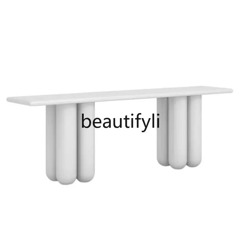 Nordic entrance table simple modern entrance table entry end view art aisle desk