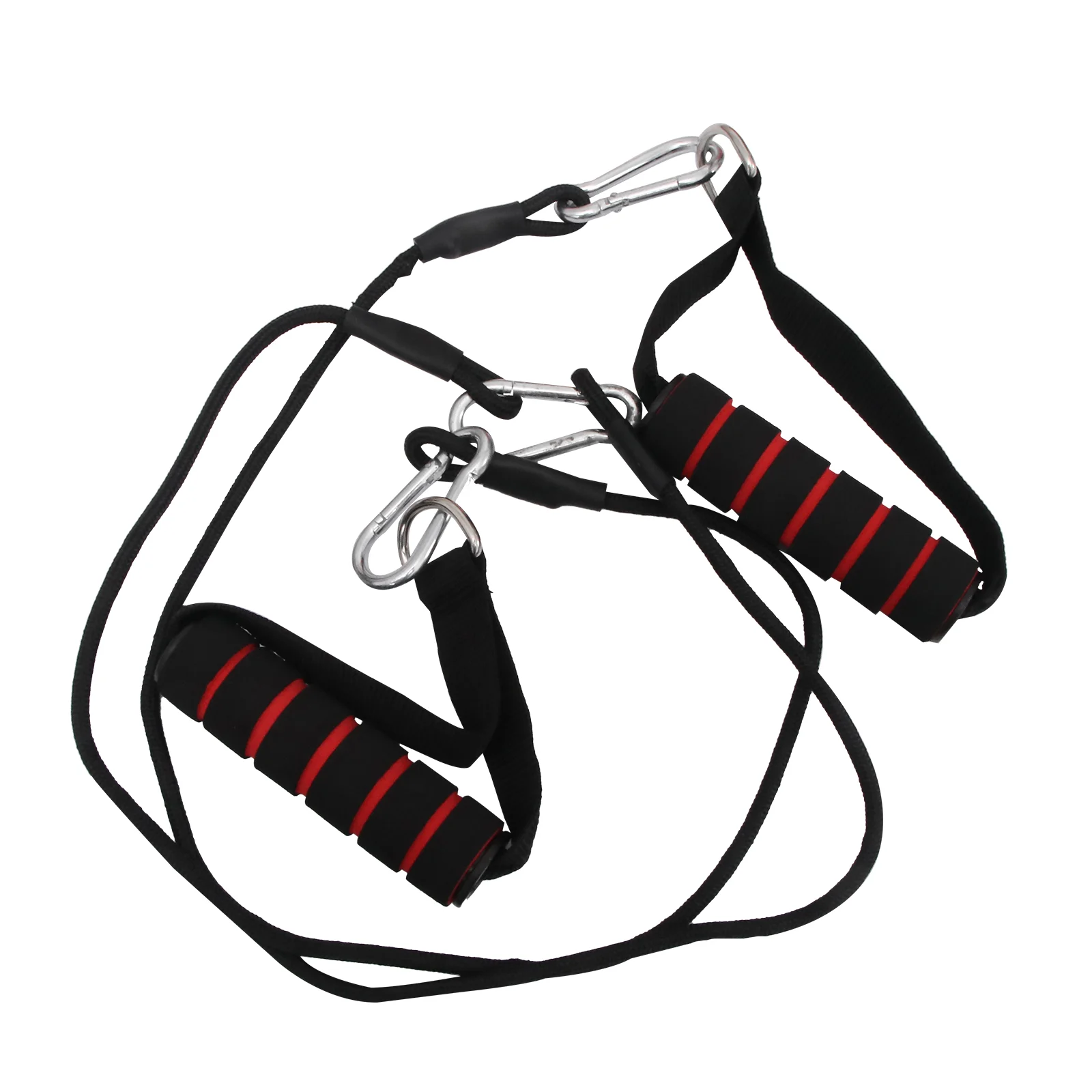 

Muscle Trainer Resistance Bands Fitness Handle Home Gym Pulley Cable System Ropes Biceps Tricep Attachment Lightweight Portable