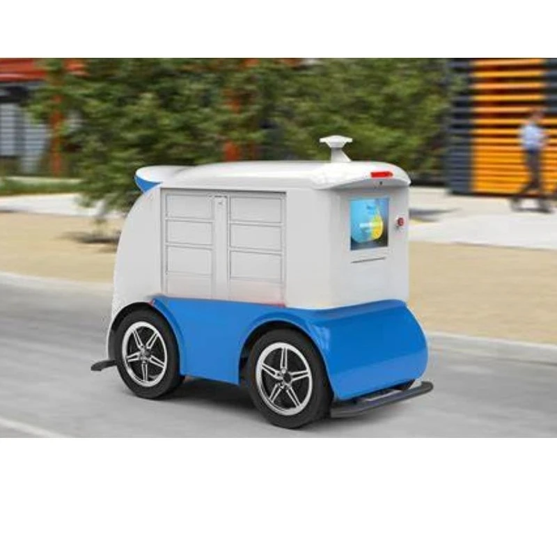 Express logistics truck, delivery AGV handling trolley factory unmanned delivery robot