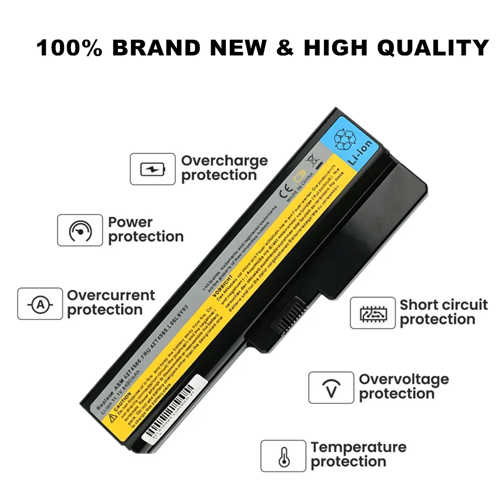 ASM 42T4586 FRU 42T4585 L08L6C02 L08L6Y02 L08N6Y02 L08S6D02 L06L6Y02 Battery For Lenovo 3000 G430 G530 G550 G450 B460 G450