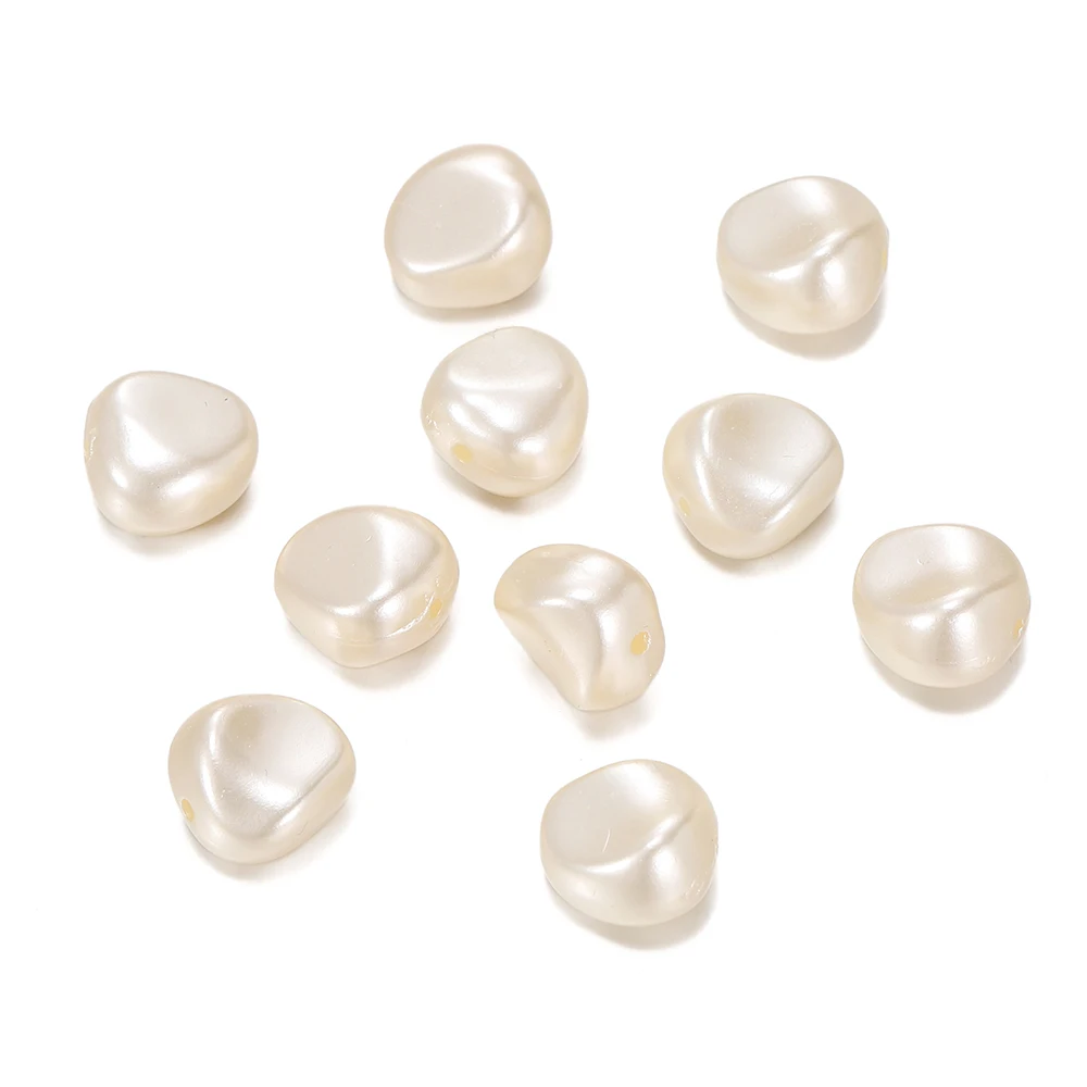 30Pcs ABS irregolare imitazione perle perline distanziatore acrilico perline allentate per gioielli che fanno collana fai da te orecchini collana braccialetto