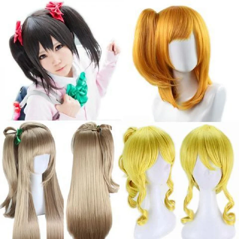 شعر مستعار Love Live South BirdcosWig يأتي مع فيونكة وإكسسوار شعر رقيق من شعر كوساكا هونوكا المزيف #1
