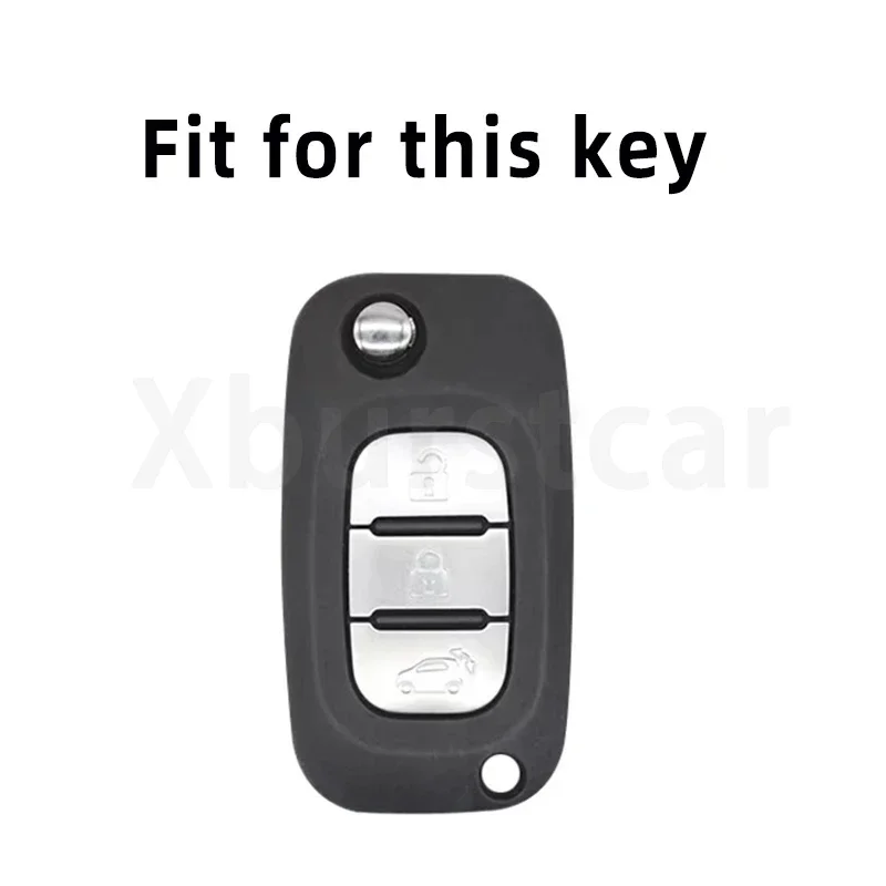 For Renault Fluence Clio Megane for Mercedes for LADA Vesta Granta XRay Kalina Priora Sedan Sport 3 Buttons TPU Key Case Cover