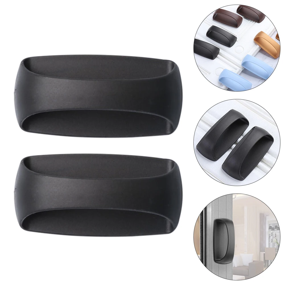 Sticky Handle Cabinet Handle Window Knob Refrigerator Door Drawer Pulls Durable PVC Self-Adhesive Handles Furniture