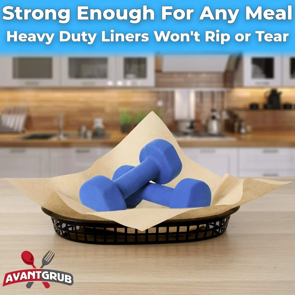 غلاف ديلي صديق للبيئة مقاس 12 × 12، 2000 ورقة من ورق الكرافت للنزهات ومهرجانات الشواء ومستلزمات المطاعم #5