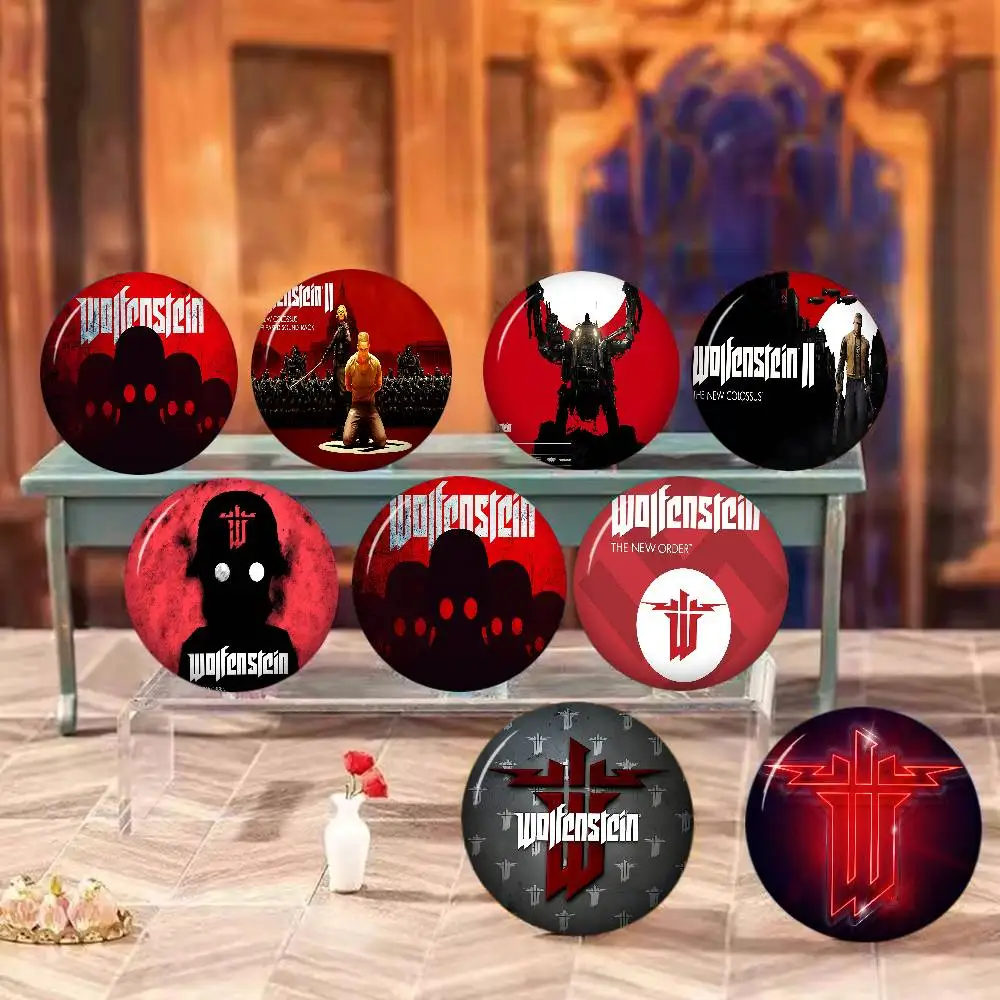 Wolfenstein Kreative Weiche Anstecknadeln aus Weißblech mit Tiermotiven, Broschen, Reversnadeln, Rucksack-Abzeichen, Accessoires