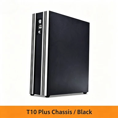 T10 Plus 5L Compact ITX Chassis, Horizontal Vertical Placement, Half‑Height GPU & Small 1U PSU Supported