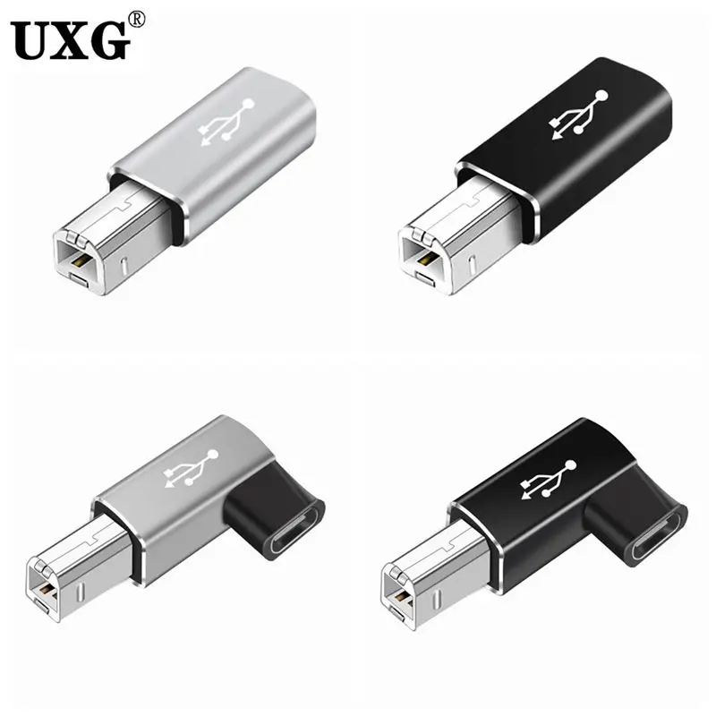 USB Type C Female to USB B Male Adapter for Scanner Printer Converter USB C Data Transfer Adapter for MIDI Controller Keyboard