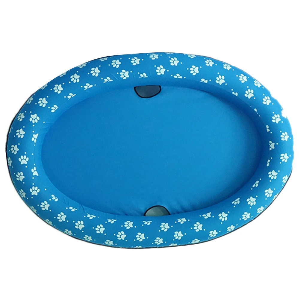 Piscina para animais de estimação flutua inflável flutuante fileira natação pequeno cão água brinquedo esteira bebê