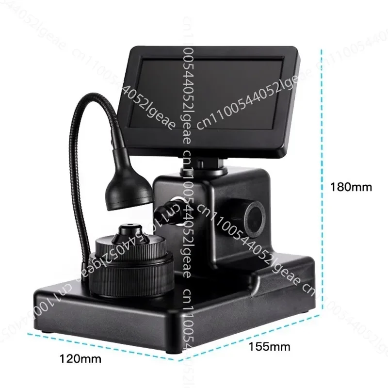1000X Digital Diamond Girdle Viewer Microscope Camera Diamond Inscription Viewer with 4.3Inch LCD Screen Properties Observer
