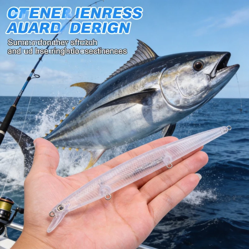 

New Long Cast Sinking Minnow 18.4cm 24.5g Lifelike Plastic Hard Lure Freshwater Saltwater Artificial Fishing Lures Bass Tackle
