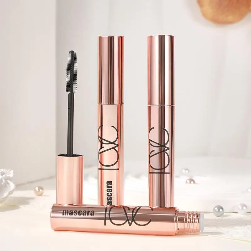 Black Waterproof Mascara Lengthening And Volumizing, Smudge-Proof Sweat-Proof All Day Wear For Natural Look, Long Lasting Curl