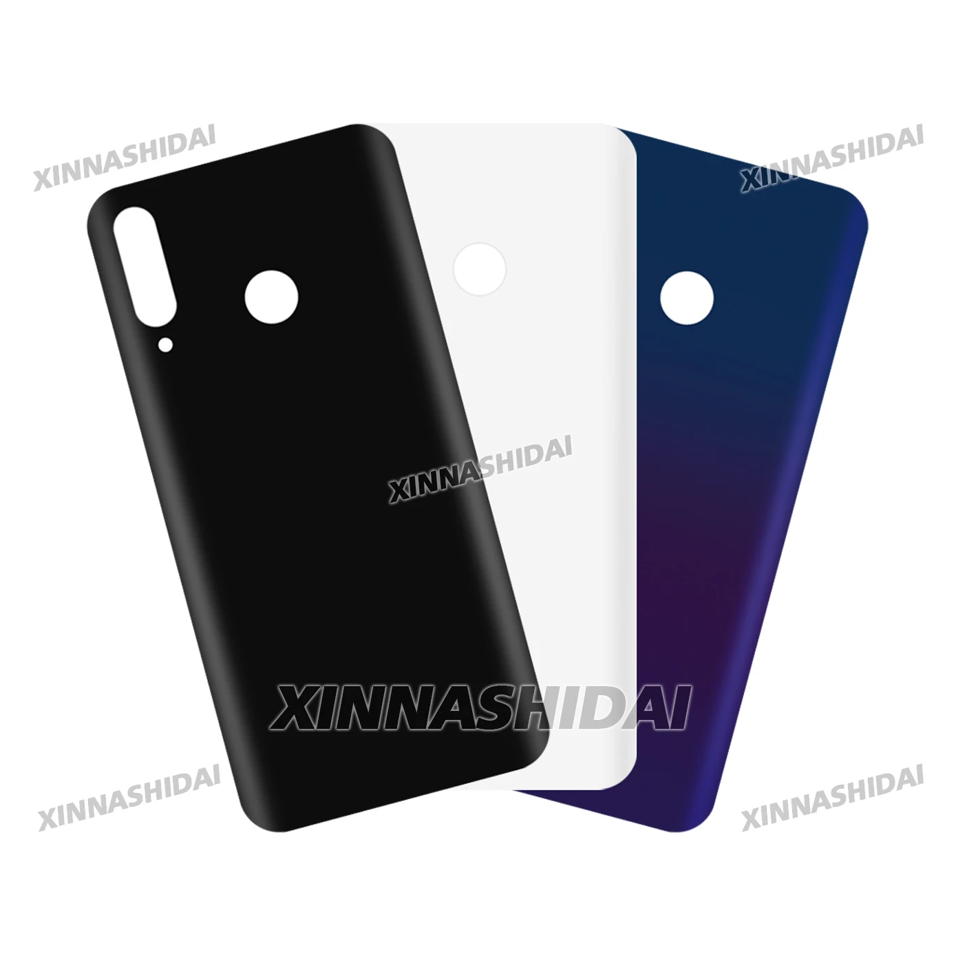 غطاء زجاجي خلفي عالي الجودة مع عدسة الكاميرا متضمنة - حافظة خلفية لهاتف Huawei P30 lite 2020 الإصدار الجديد (طراز 48 ميجابكسل) #3