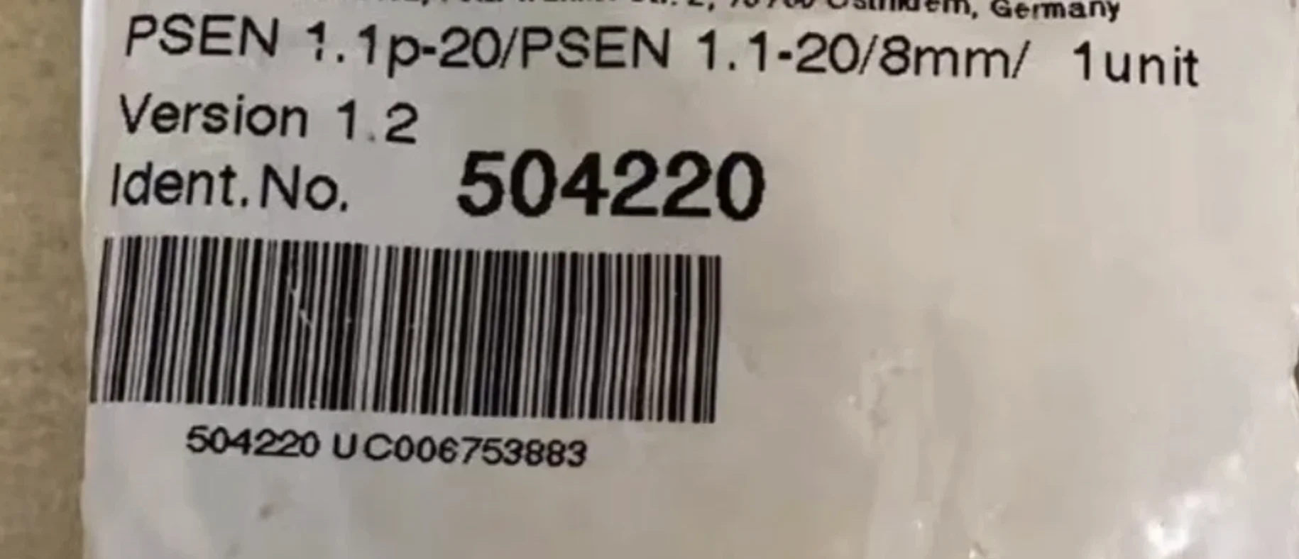 Switch FOR PILZ 504220 switch