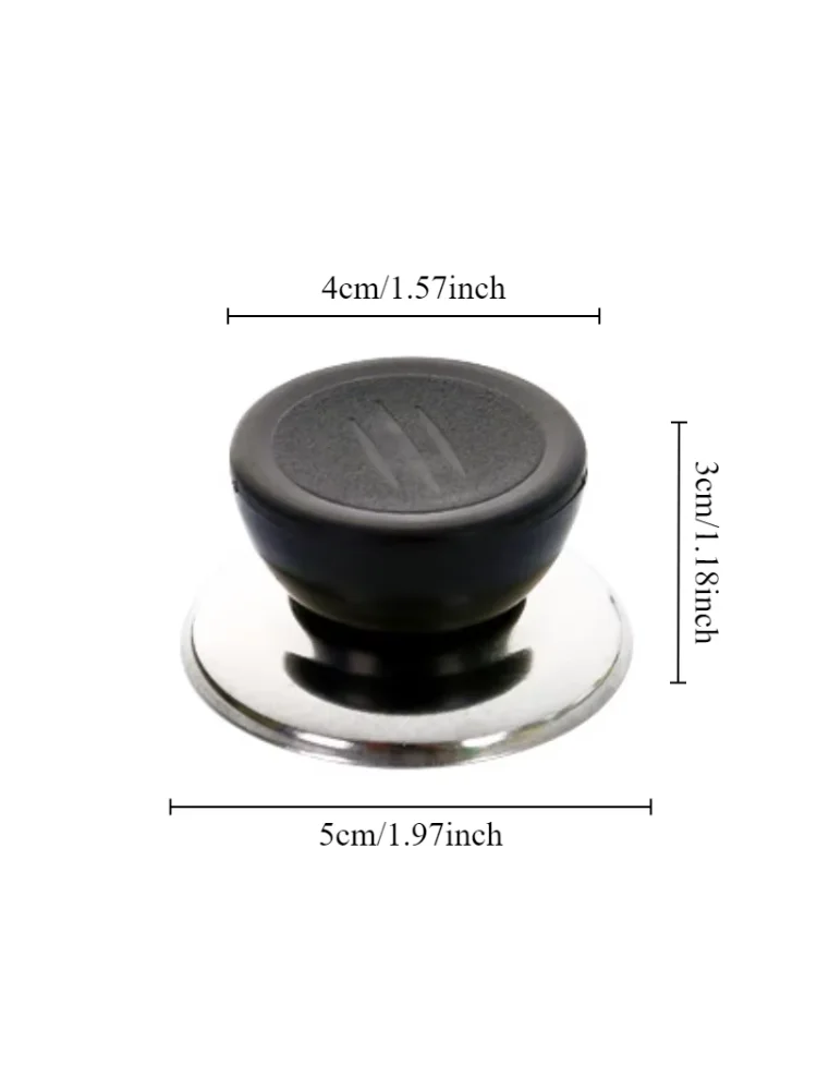 1/3pcs Pot lid cap top bead plastic+stainless steel replaceable universal pot lid handle anti scald kitchen accessories