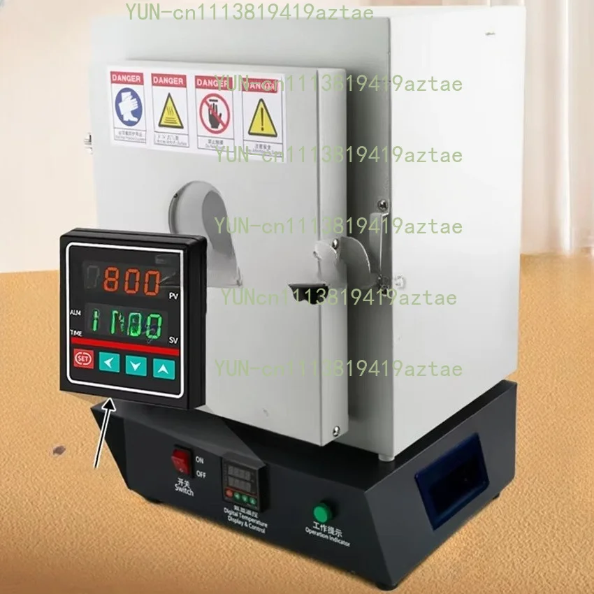 1150℃ Heating Furnace with Observation Window 1750W Constant Temperature Oven For Jewelry Mold Casting MuffleFurnace