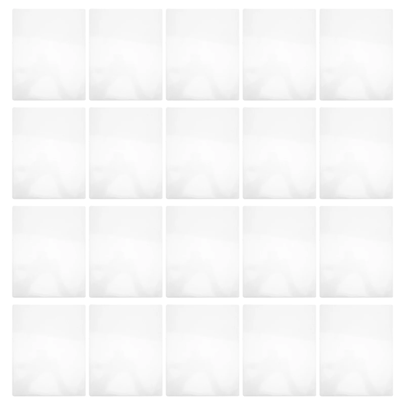 20 قطعة حامل بطاقة الصلب الشفاف واضح بولي كلوريد الفينيل واقية كم 8.5X11 بوصة لبطاقات تجارة الأعمال حافظة بطاقات الصور وثيقة #4