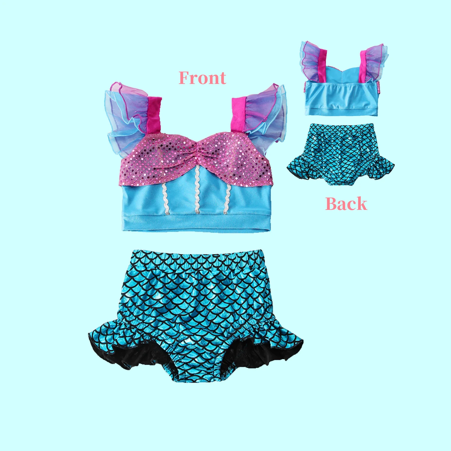 Summer Girl Split Swimsuit Chi - Baby Clothing Patterns 评论和价格
