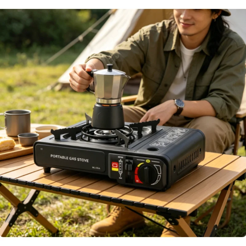 

2900W Windproof Butane Gas Stove Portable Burner with Storage Box for Camping Picnic BBQ