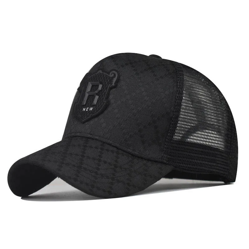 

LW 2025 R Retro Baseball Caps Men‘s Hip Hop Sunshade Hat Spring Caps Breathable Mesh Visor Hats Hip Hop Streetwear Trucker Cap