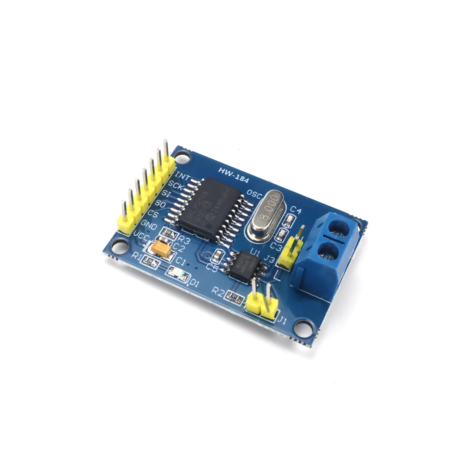 MCP2515 CAN Bus Module TJA1050 SPI Receiver for Arduino 51 MCU STM32 Industrial CAN V2.0B 1Mbps Diy Kit Automotive Terminal