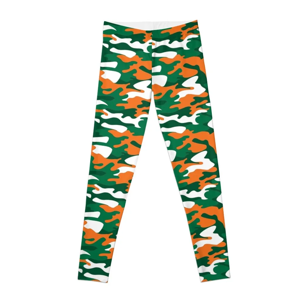 

University of Miami Camo Leggings Fitness woman push up legging Golf wear gym sportswear woman Womens Leggings