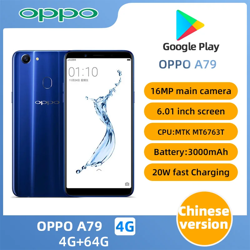 oppo a79 Smartphone googleplay Mobile Phone 6.01inch RAM 4G ROM 64G 3000mAh Battery used phone