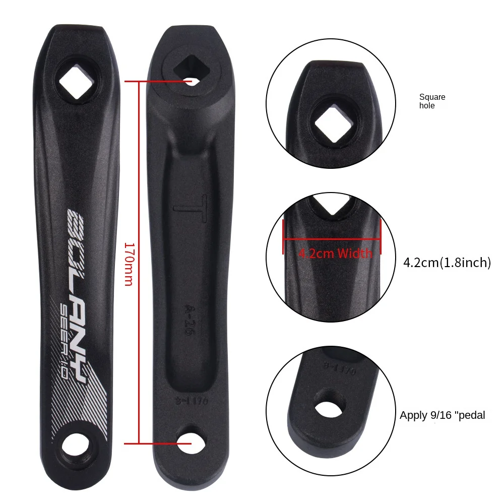 Mountain Bike Tooth Plate 104BCD Square Hole Positive Negative Tooth Single Plate 152mm Aluminum Alloy High Precision