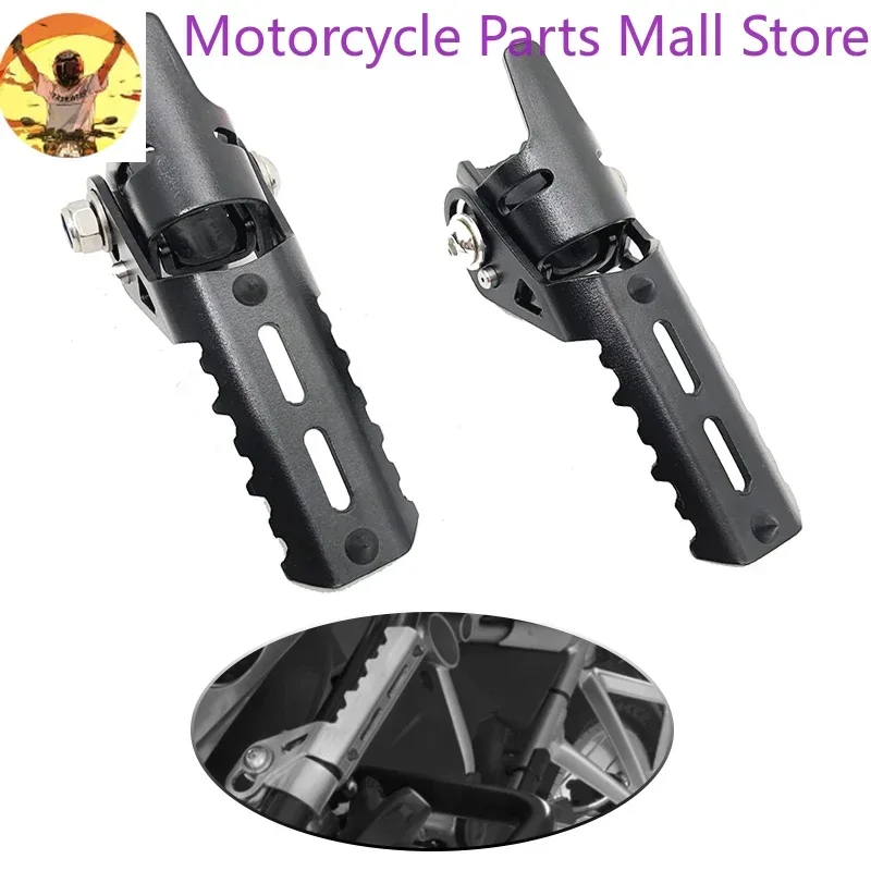 For BMW F800GS Adventure S1000XR F750GS F850GS C400X C400GT Motorcycle Highway Front Foot Pegs Folding Footrests Clamps 22-25mm