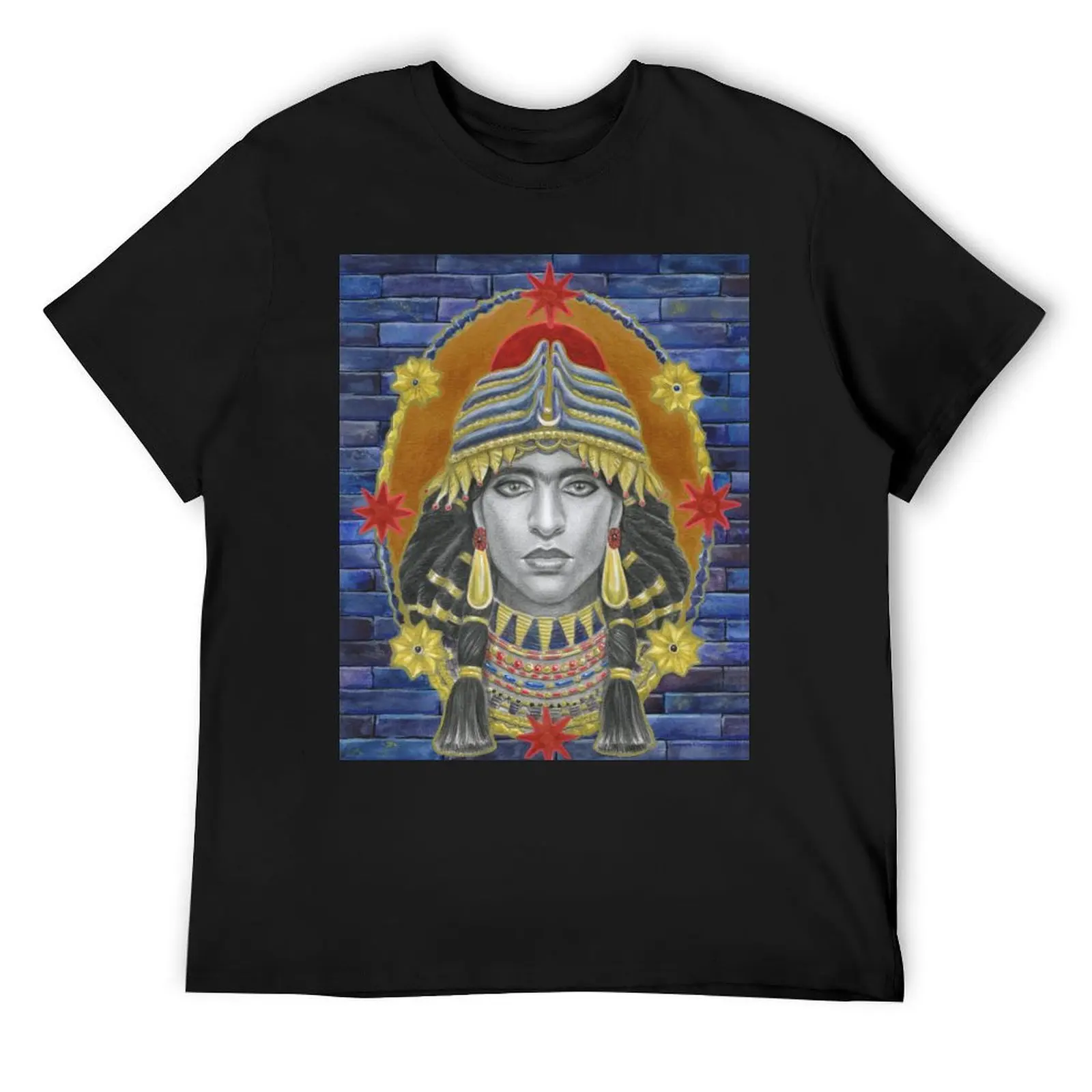 Portrait of Inanna T-Shirt rapper graphic tees quick-drying plain mens t shirts top quality