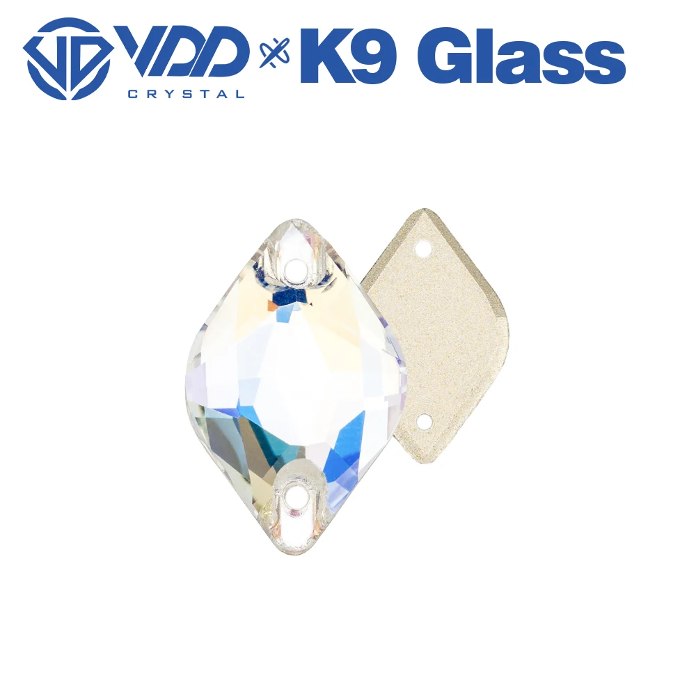 VDD S256 Moonlight Lemon Hochwertige K9-Glas-AAAAA-Applikationssteine, Kristall-Flachrückseite, zum Aufnähen, für Kleidungsdekorationen – Detail 4