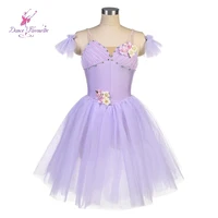 Tutú de ballet lila-romántico, nuevos trajes de baile, actuación, 24028