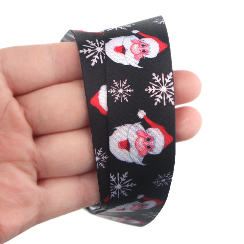 JF0199 سانتا كلوز عيد الميلاد الحبل الرقبة حزام الحبل ل مفتاح بطاقة الهوية أحزمة هاتف USB شارة حامل شنق حبل Lariat اسهم #2