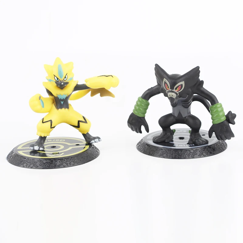 New 6pcs/set Pokemon Mega Greninja Zeraora Scorbunny Zarude Drizzile Figure Toys 7cm