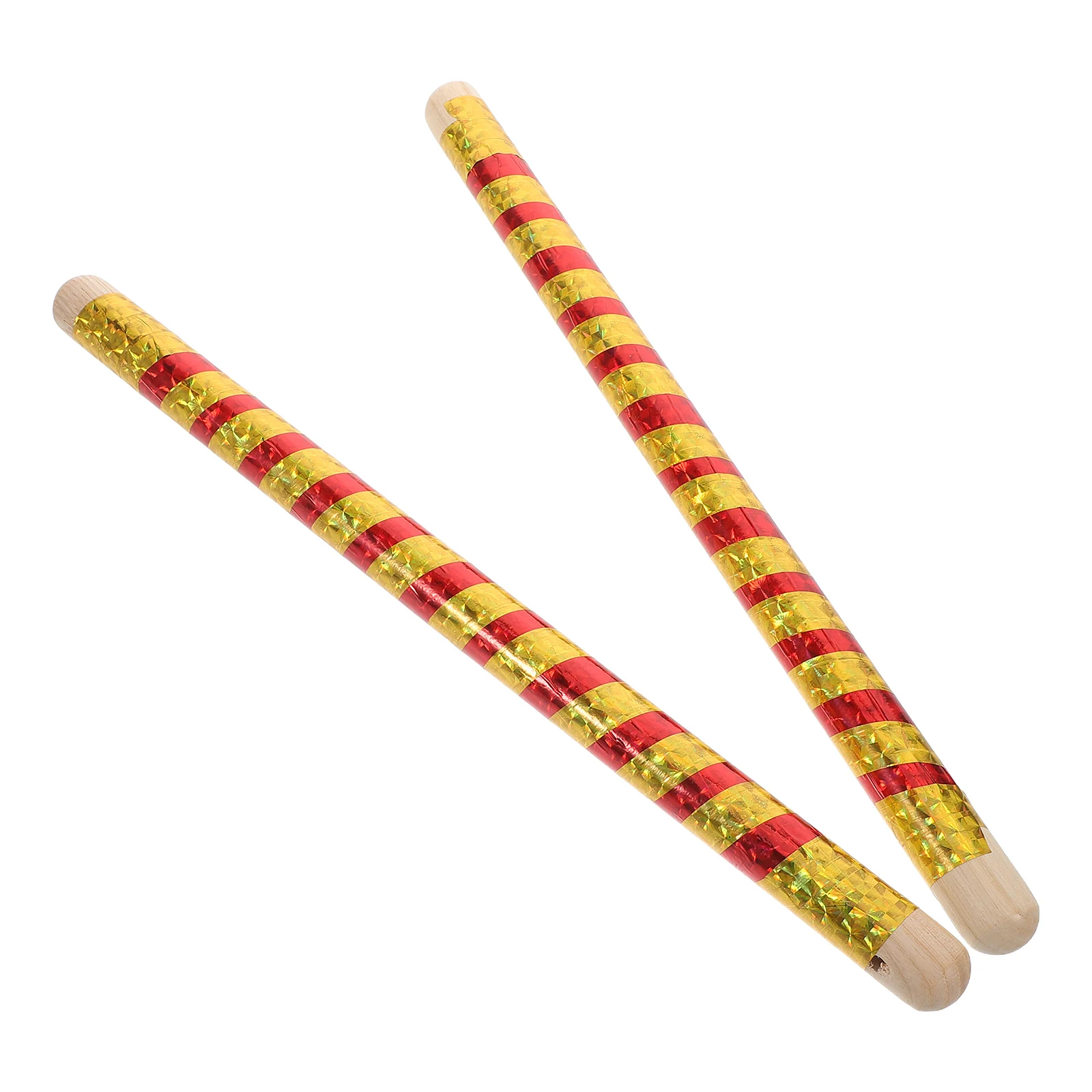 

2 Pcs Locust Wood Drum Stick Bamboo Drumsticks for Electronic Dandiya Colored Animal Chicken Hammer