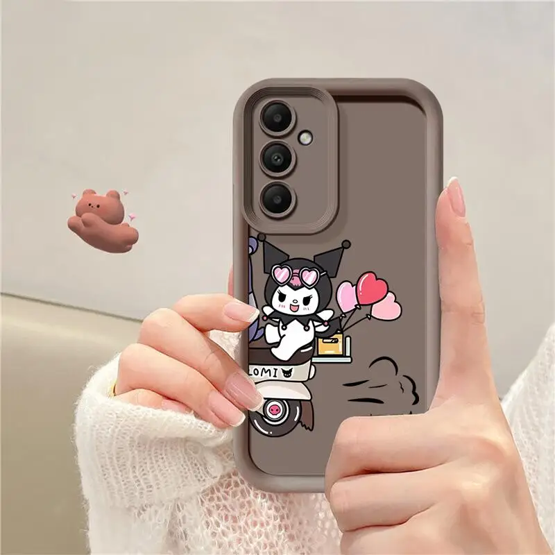 Kuromi custodia carina per Samsung Galaxy A54 A52 A14 5G A53 A12 A13 A71 A23 A34 A33 A21s Cover morbida per telefono