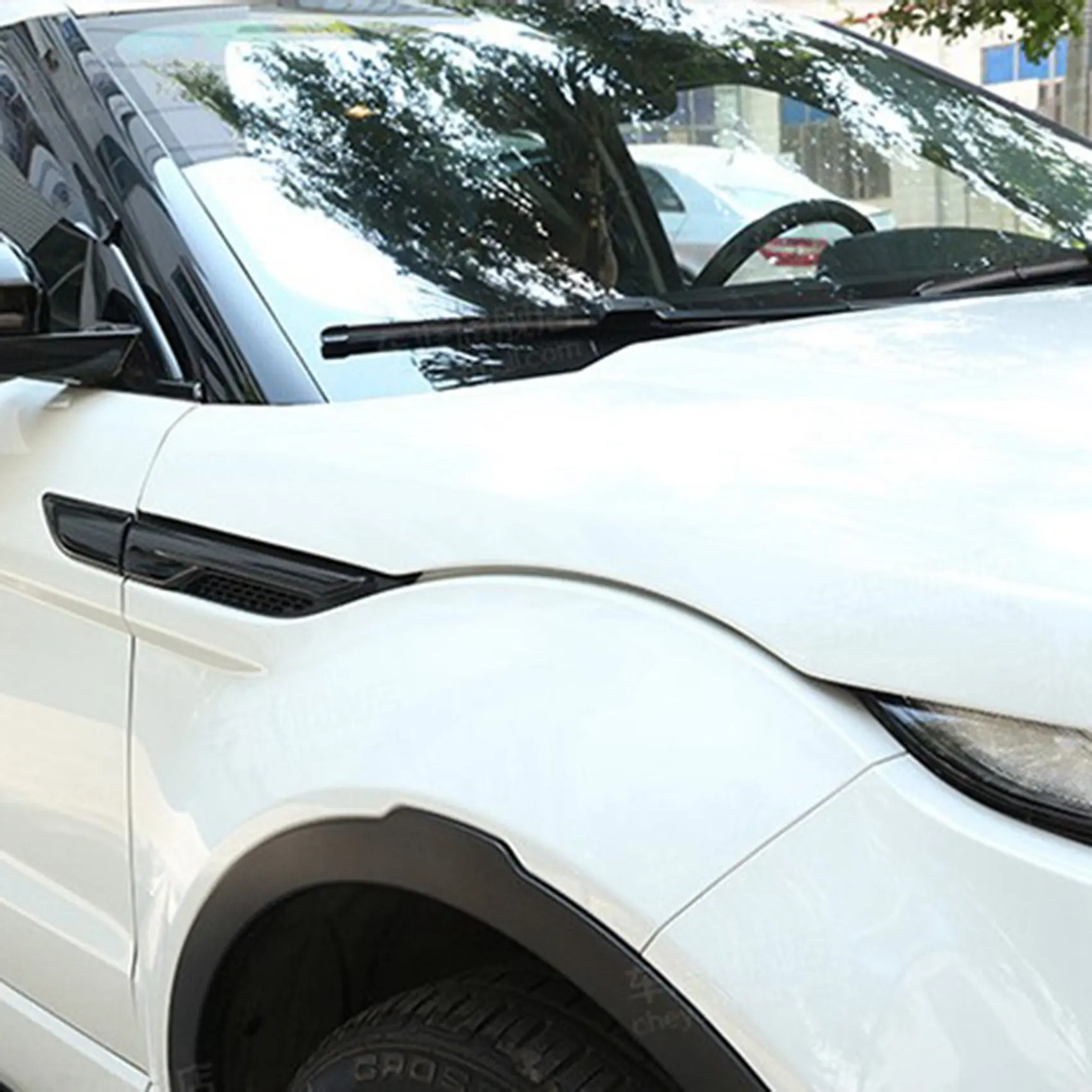 

4 шт. черная боковая накладка на выпускное отверстие для Land Rover Range Rover Evoque 2012-2017, автомобильные аксессуары