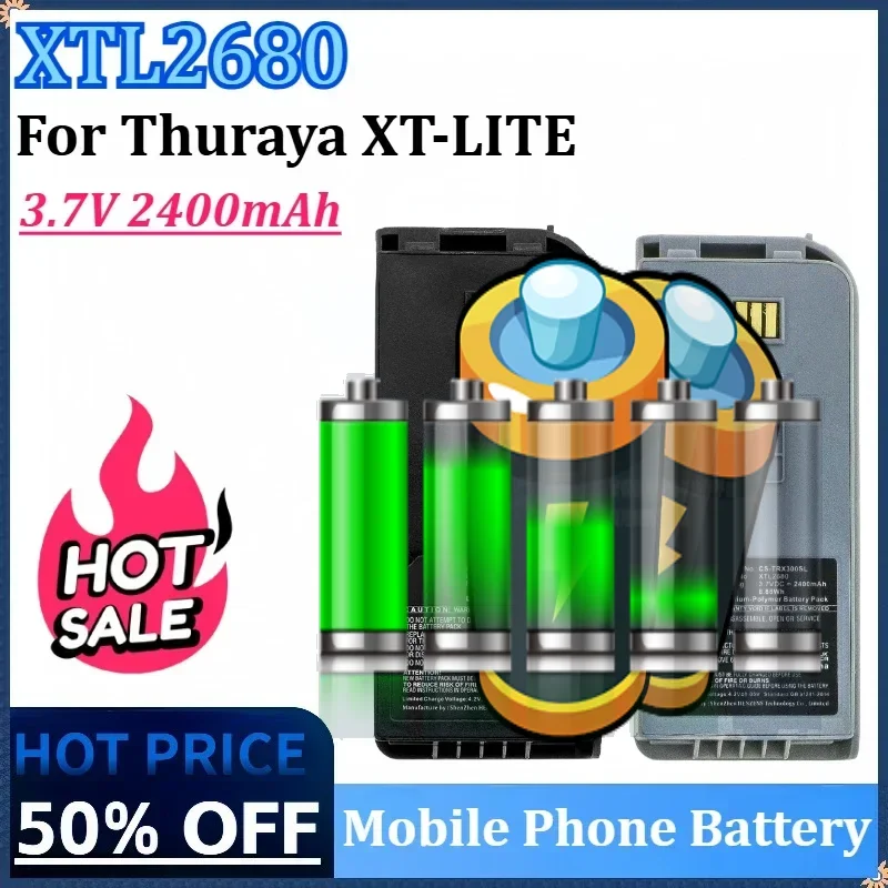 

XTL2680 3,7 В 2400 мАч аккумулятор для спутникового телефона JUPC10385 IKLT06781 для Thuraya XT-LITE XT LITE аккумуляторы для мобильных телефонов