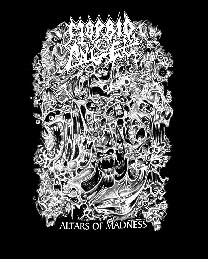 MORBID ANGEL cd cvr ALTARS OF MADNESS B&W Official SHIRT XL New covenant blessed