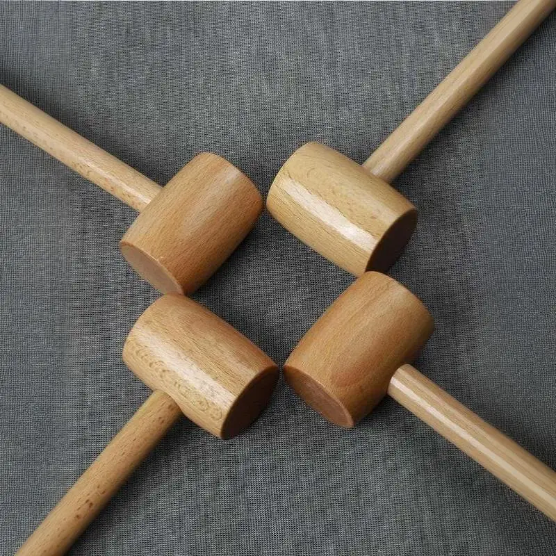Handheld Beech Wooden Mallet 1Pc Non-slip Massage Hammer for DIY Jewelry Making Craft Workshop Hobby Use