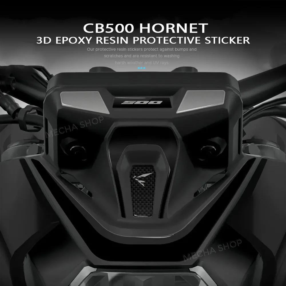 

Для CB500 Hornet 2024-2026: 3D-наклейка из смолы, комплект защиты переднего обтекателя, декоративная наклейка, аксессуары для мотоциклов