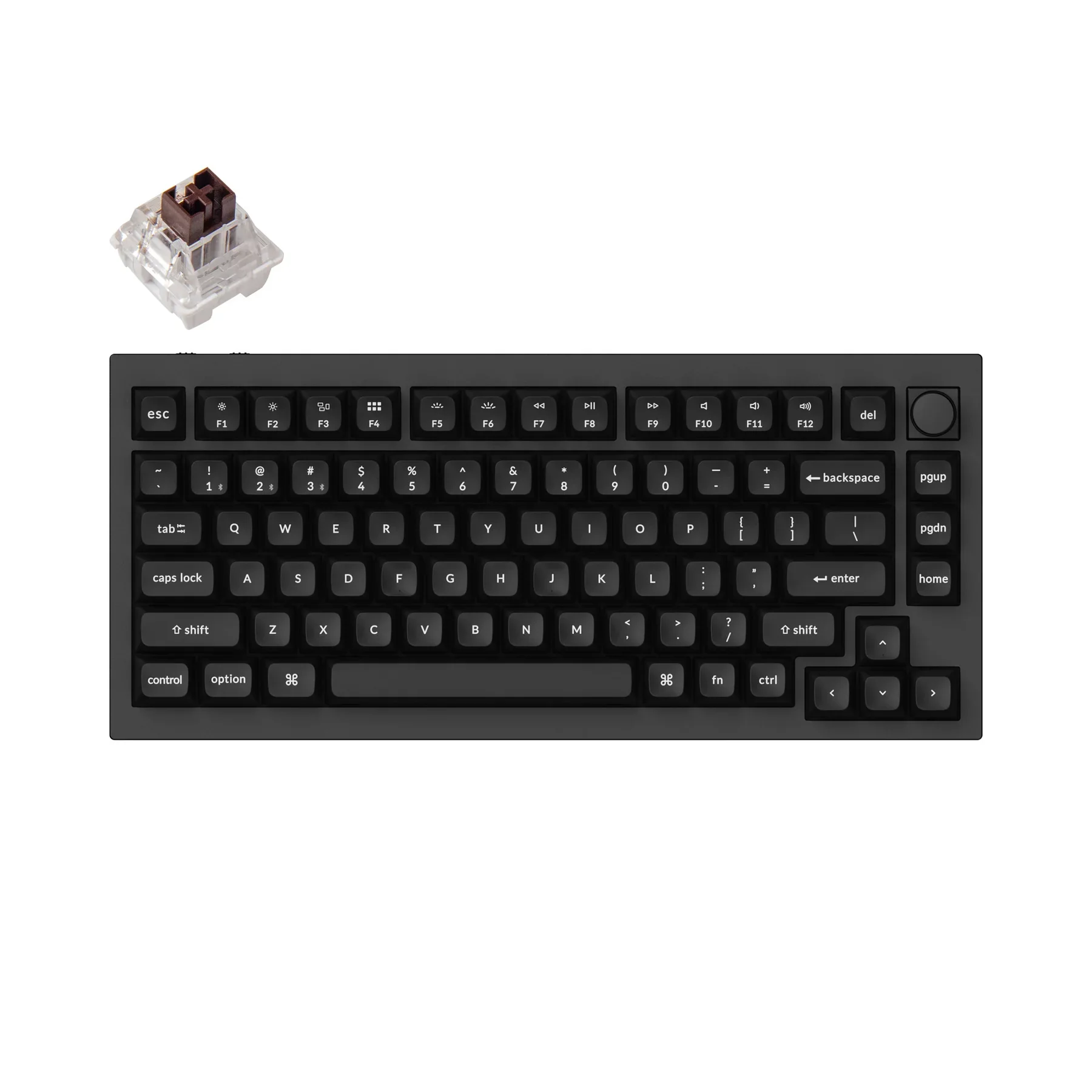 

Keychron Q1 Pro Knob QMK Fully Assembled Wireless Custom Mechanical Keyboard Special Edition KSA Double-Shot PBT Keycaps