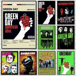 Modern Pop Wall Art Green Day Music Rock Band HD Canvas Oil Painting Poster Prints Home Bedroom Living Room Decoration