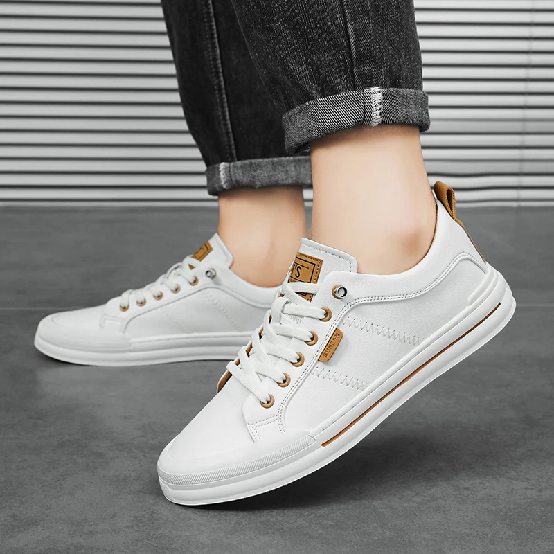Men Sneakers Comfort Classic Shoes Sports Shoe Men's Shoes New Breathable Men's Men's Low-Top Leather Sneakers Soft