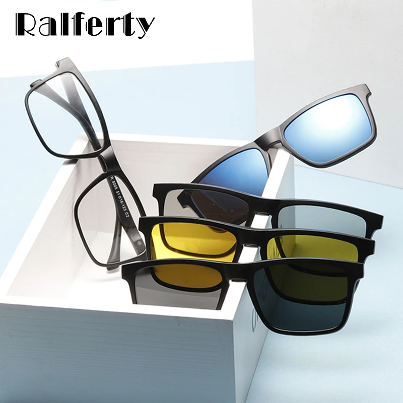 

Ralferty TR90 Kids Sunglasses Polarized Magnet Clip On Sunglasses Prescription Grade Glasses Child Spectacle Frames Zero TR8005