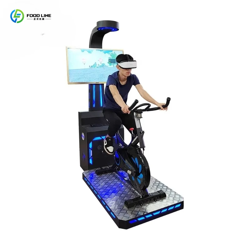 FL VR Bike Simulator 9D Motion Interactive Fitness Cycling Game Experience for Amusement Park Home School